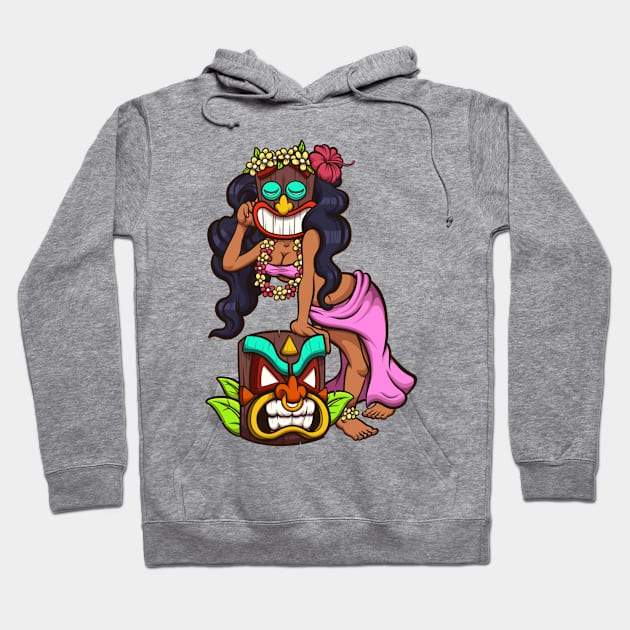 Tiki Woman Hoodie by TheMaskedTooner